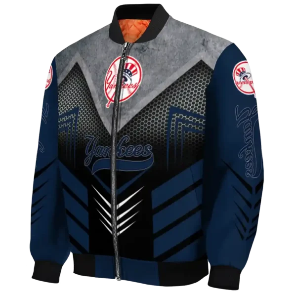 new york yankees arrow layer navy black bomber jacket best selling