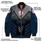 new york yankees arrow layer navy black bomber jacket best selling