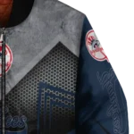 new york yankees arrow layer navy black bomber jacket best selling