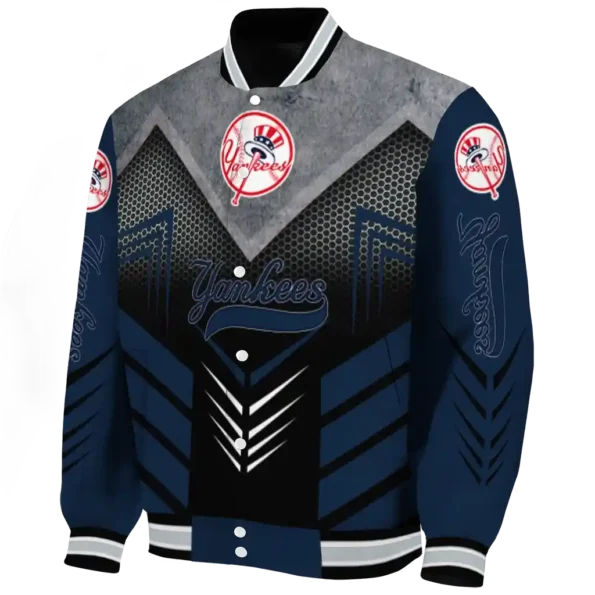 new york yankees arrow layer navy black varsity jacket best selling