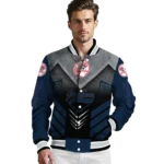 new york yankees arrow layer navy black varsity jacket best selling