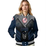 new york yankees arrow layer navy black varsity jacket best selling