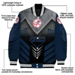 new york yankees arrow layer navy black varsity jacket best selling