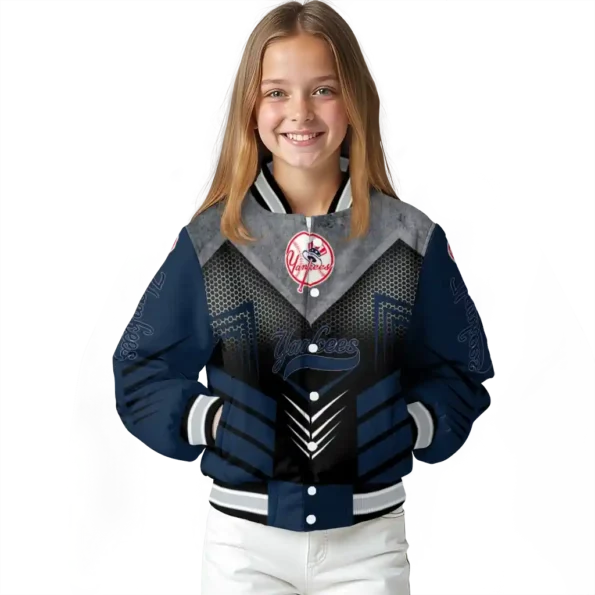 new york yankees arrow layer navy black varsity jacket top rated
