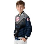 new york yankees arrow layer navy black varsity jacket best selling