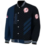 new york yankees triple side stripes navy black varsity jacket best selling