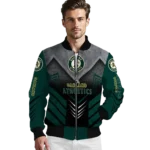 oakland athletics arrow layer green black bomber jacket best selling