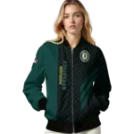 oakland athletics triple side stripes green black bomber jacket best selling