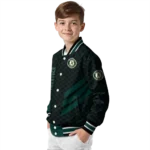 oakland athletics triple side stripes green black varsity jacket best selling