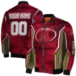 personalized arizona diamondbacks power plate red bomber jacket best selling.webp