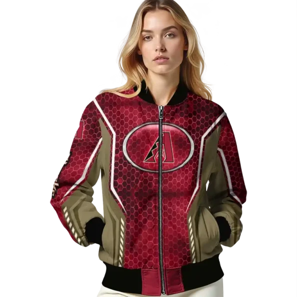 personalized arizona diamondbacks power plate red bomber jacket latest model.webp