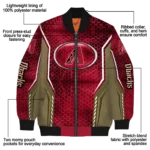 personalized arizona diamondbacks power plate red bomber jacket best selling.webp