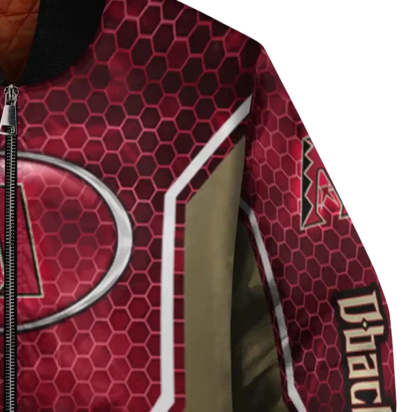 personalized arizona diamondbacks power plate red bomber jacket premium grade.webp
