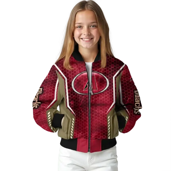 personalized arizona diamondbacks power plate red bomber jacket top rated.webp