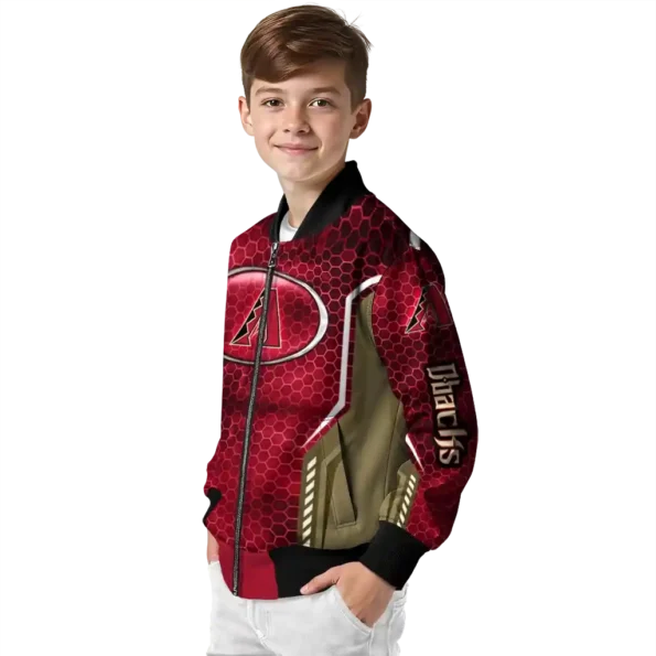 personalized arizona diamondbacks power plate red bomber jacket trendy.webp