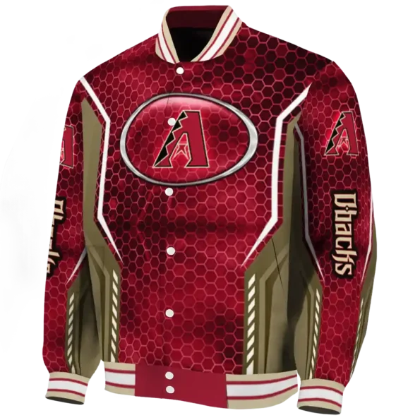 personalized arizona diamondbacks power plate red varsity jacket best selling