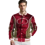 personalized arizona diamondbacks power plate red varsity jacket best selling