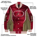 personalized arizona diamondbacks power plate red varsity jacket best selling