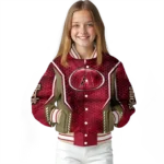 personalized arizona diamondbacks power plate red varsity jacket best selling