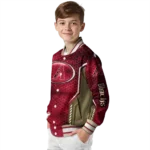 personalized arizona diamondbacks power plate red varsity jacket best selling