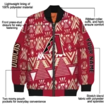 personalized arizona diamondbacks pyramid shapes red bomber jacket best selling.webp