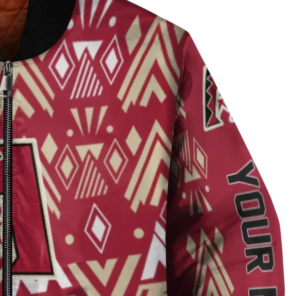 personalized arizona diamondbacks pyramid shapes red bomber jacket premium grade.webp