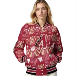personalized arizona diamondbacks pyramid shapes red varsity jacket best selling