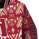 personalized arizona diamondbacks pyramid shapes red varsity jacket best selling