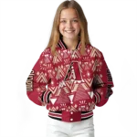 personalized arizona diamondbacks pyramid shapes red varsity jacket best selling