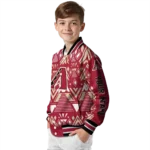 personalized arizona diamondbacks pyramid shapes red varsity jacket best selling