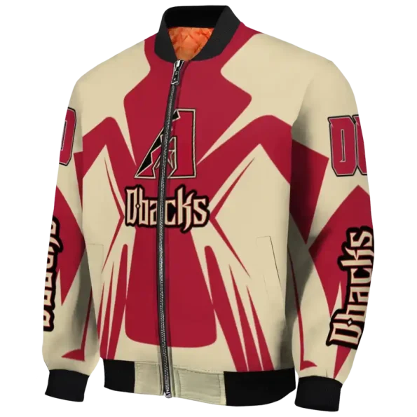 personalized arizona diamondbacks spider mark red black crocs bomber jacket best selling.webp