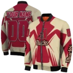 personalized arizona diamondbacks spider mark red black crocs bomber jacket best selling.webp