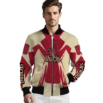 personalized arizona diamondbacks spider mark red black crocs bomber jacket best selling.webp