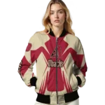 personalized arizona diamondbacks spider mark red black crocs bomber jacket best selling.webp