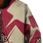 personalized arizona diamondbacks spider mark red black crocs bomber jacket best selling.webp