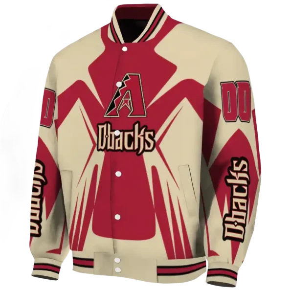 personalized arizona diamondbacks spider mark red black crocs varsity jacket best selling