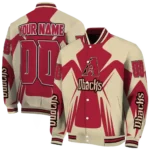 personalized arizona diamondbacks spider mark red black crocs varsity jacket best selling