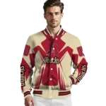 personalized arizona diamondbacks spider mark red black crocs varsity jacket best selling