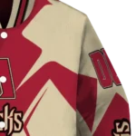 personalized arizona diamondbacks spider mark red black crocs varsity jacket best selling