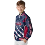 personalized atlanta braves chevron angles navy varsity jacket best selling