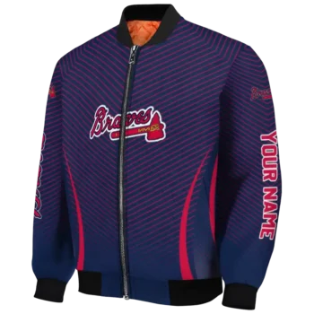 personalized atlanta braves chevron arrow navy bomber jacket best selling.webp