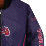 personalized atlanta braves chevron arrow navy bomber jacket best selling.webp