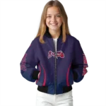 personalized atlanta braves chevron arrow navy bomber jacket best selling.webp