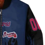 personalized atlanta braves flame border navy black bomber jacket best selling.webp
