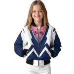 personalized atlanta braves v stripes navy white bomber jacket best selling