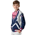 personalized atlanta braves v stripes navy white varsity jacket best selling