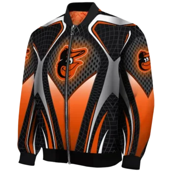 personalized baltimore orioles mesh chest black crocs black bomber jacket best selling