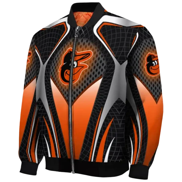 personalized baltimore orioles mesh chest black crocs black bomber jacket best selling