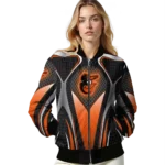 personalized baltimore orioles mesh chest black crocs black bomber jacket best selling