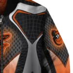personalized baltimore orioles mesh chest black crocs black bomber jacket best selling